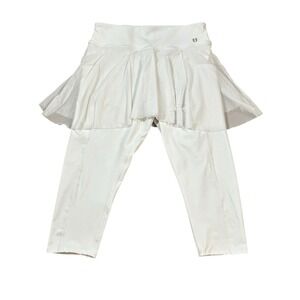 Eleven By Venus Williams White Pull On 2 In 1 Skirt Capri Women Leggings Size XL